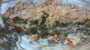Profile of the Spinach, cheese and mushroom Lasagna