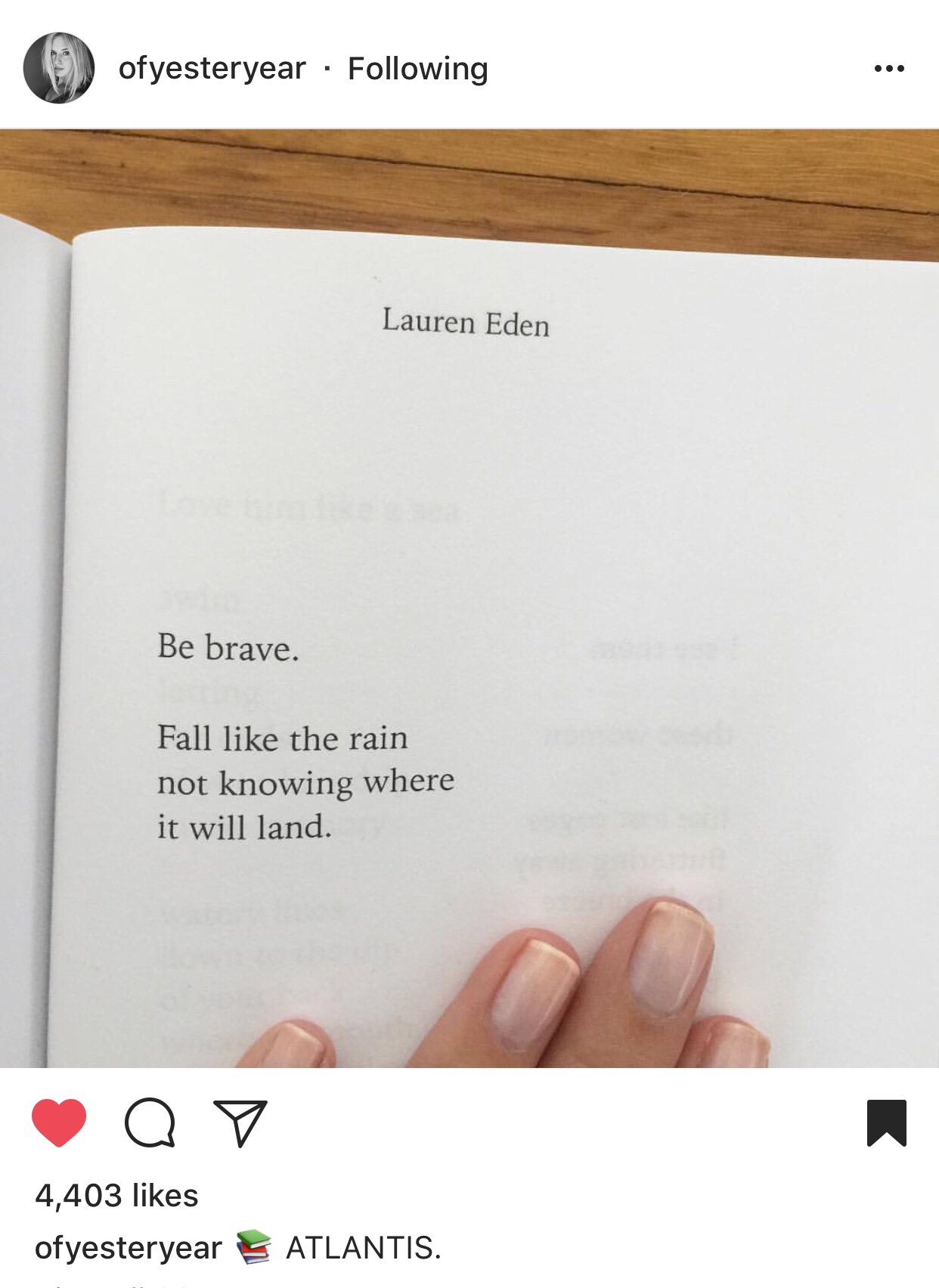 - Lauren Eden